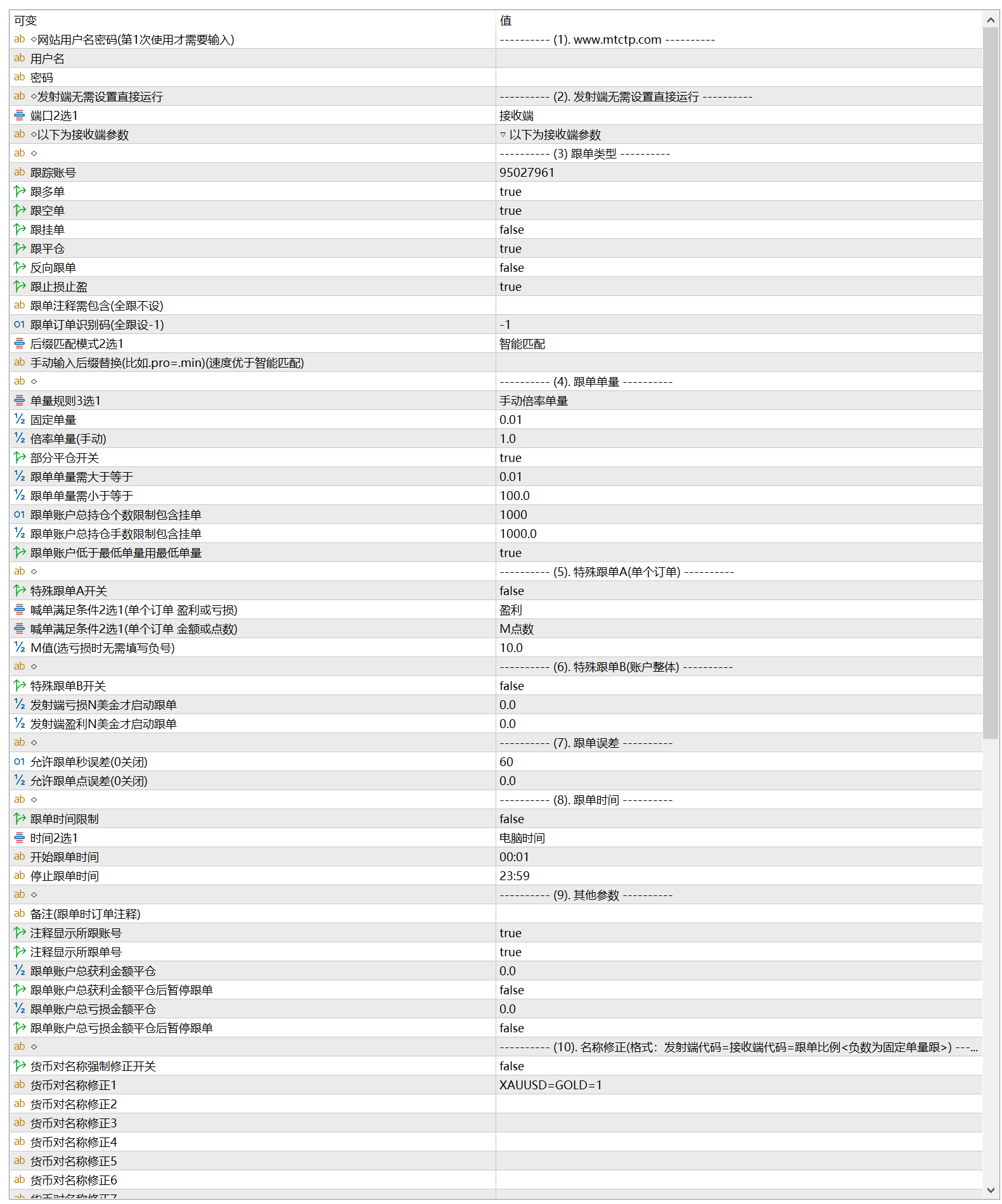 MT4/5EA-单向跟单系统