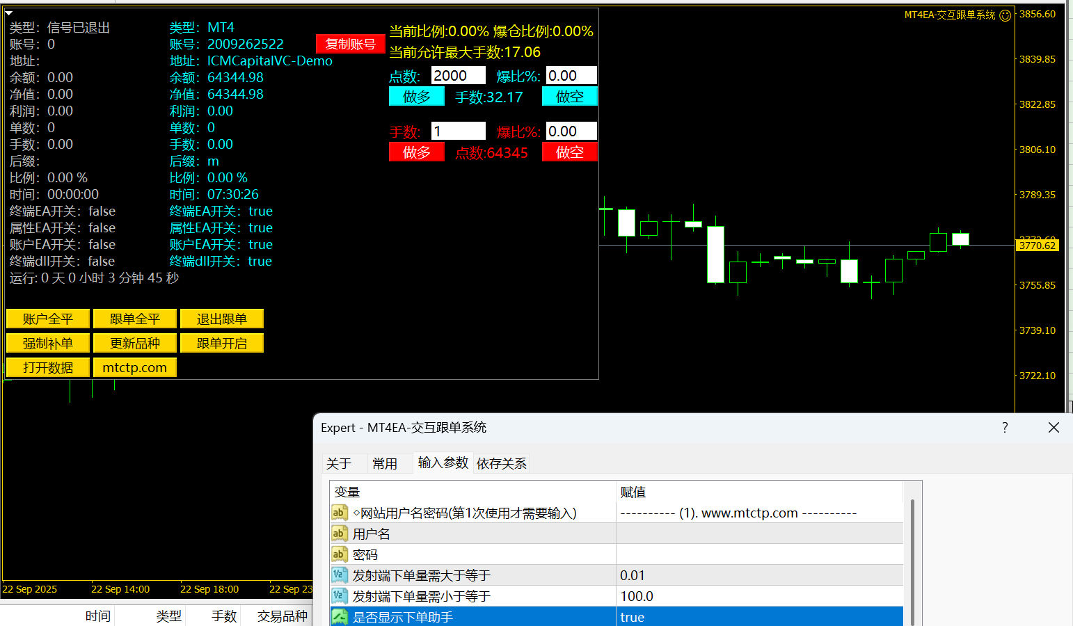 MT4/5EA-双向交互跟单系统